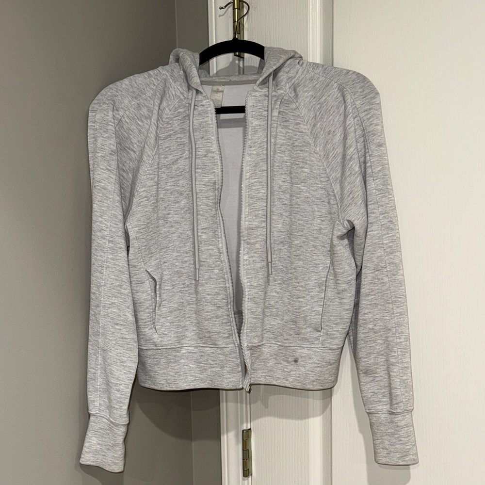 Gray Zip-Up Hoodie